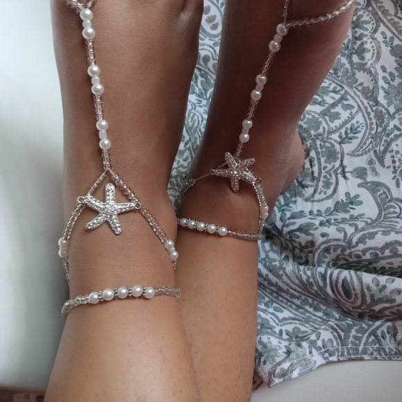 A Beach foot sandals starfish - Picture 3 of 3